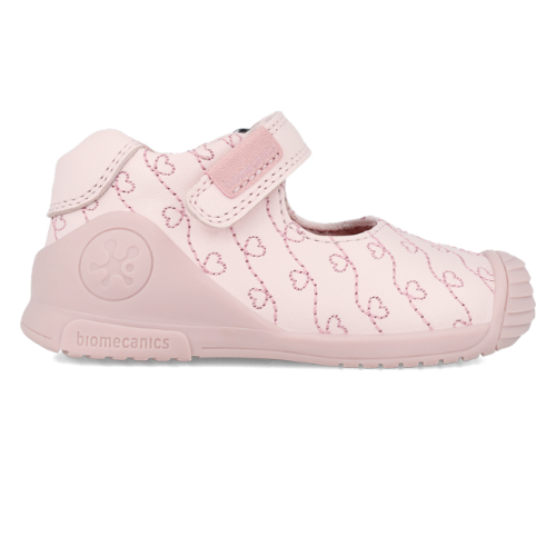 Pantofi copii fete din piele Biomecanics, Roz – 241100-A779