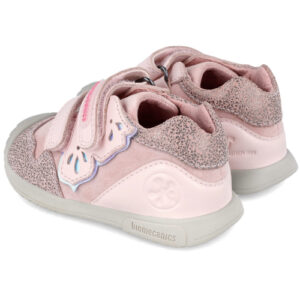 Pantofi copii fete din piele Biomecanics, Roz – 241108-C779