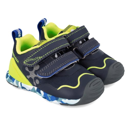 Pantofi copii baieti din textil Biomecanics, Albastru – 241140-A008