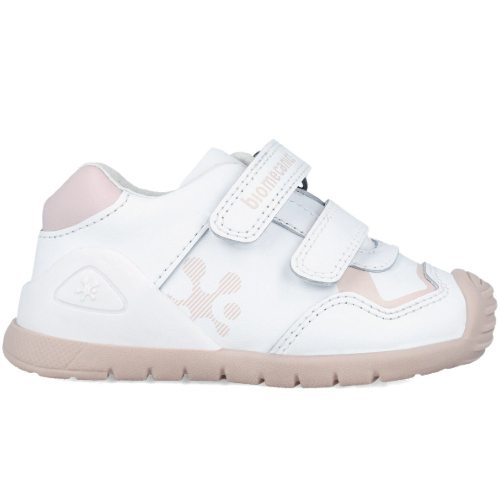 Pantofi copii fete din piele Biomecanics, Alb 241001-B786