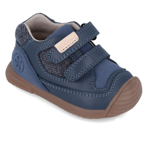 Pantofi copii baieti din piele Biomecanics, Albastru – 241127-A183
