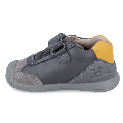 Pantofi copii baieti din piele Biomecanics, Gri – 241129-B093