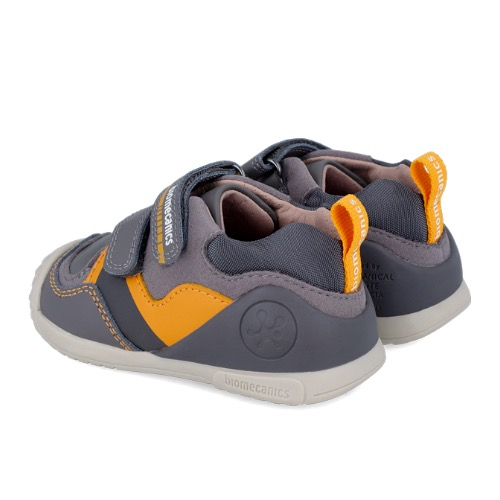 Pantofi copii baieti din piele Biomecanics, Gri – 241122-B213