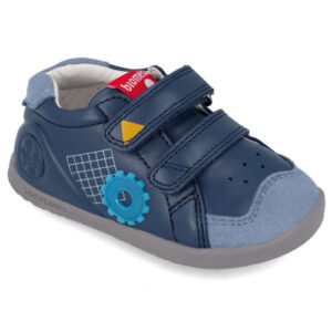 Pantofi copii baieti calapod lat din piele Biomecanics, Albastru – 241161-A183
