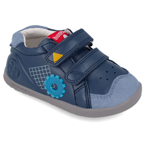 Pantofi copii baieti calapod lat din piele Biomecanics, Albastru – 241161-A183