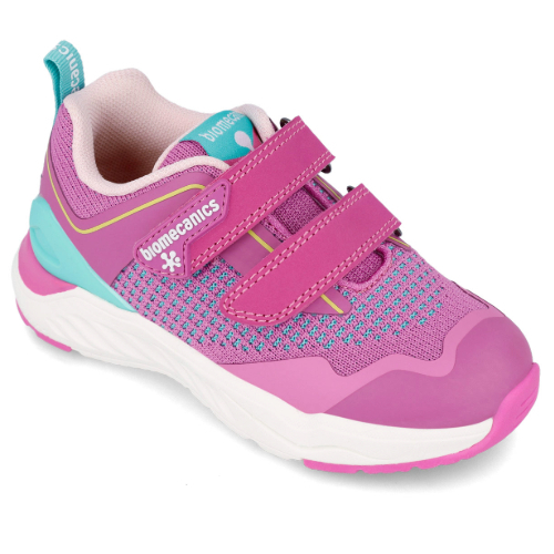 Pantofi copii fete din textil Biomecanics, Roz – 241261-B146