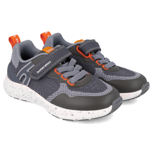 Pantofi copii baieti din textil Biomecanics, Gri – 241271-B156