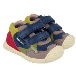 Pantofi copii baieti din piele Biomecanics, Verde – 241130-A183