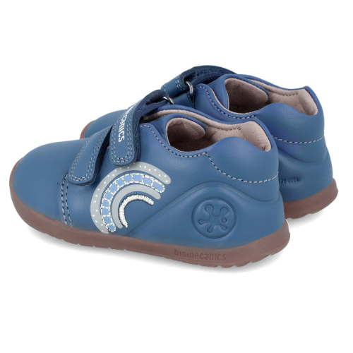 Pantofi copii baieti calapod lat din piele Biomecanics, Albastru – 241162-A556