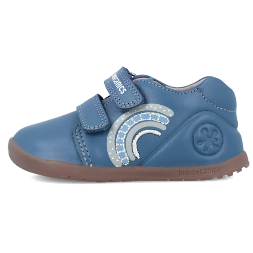 Pantofi copii baieti calapod lat din piele Biomecanics, Albastru – 241162-A556