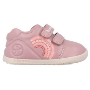 Pantofi copii fete calapod lat din piele Biomecanics, Roz – 241162-B159