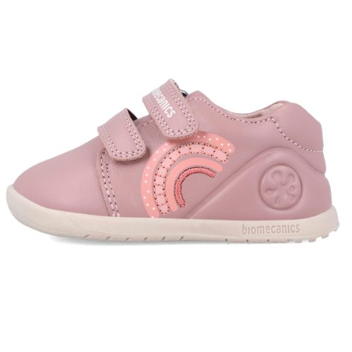 Pantofi copii fete calapod lat din piele Biomecanics, Roz – 241162-B159