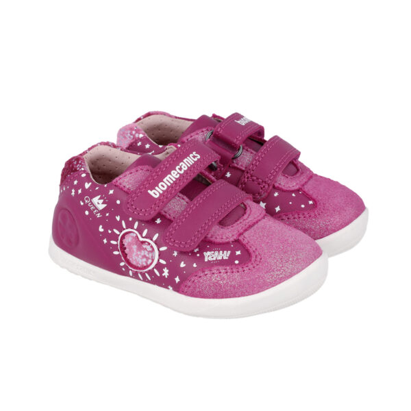 Pantofi copii fete calapod lat din piele Biomecanics, Roz – 241163-C201 Pantofi copii fete calapod lat din piele Biomecanics, Roz – 241163-C201