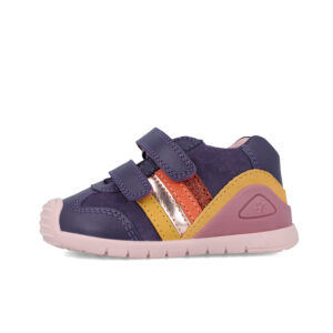 Pantofi copii fete din piele Biomecanics, Mov – 241110-D783