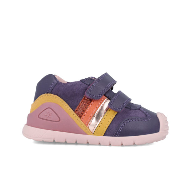 Pantofi copii fete din piele Biomecanics, Mov – 241110-D783