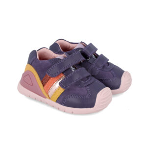 Pantofi copii fete din piele Biomecanics, Mov – 241110-D783