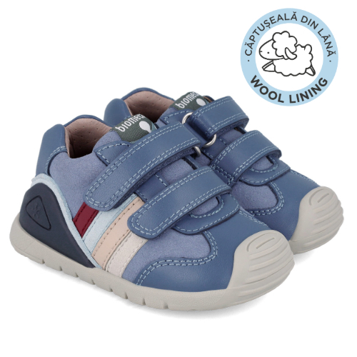 Ghete copii baieti din piele imblanite, Biomecanics, Albastru – 241110-A556FB Ghete copii baieti din piele imblanite, Biomecanics, Albastru – 241110-A556FB
