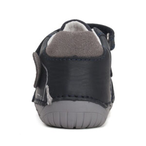Pantofi copii baieti Barefoot din piele DD Step, Albastru – S070-42919A