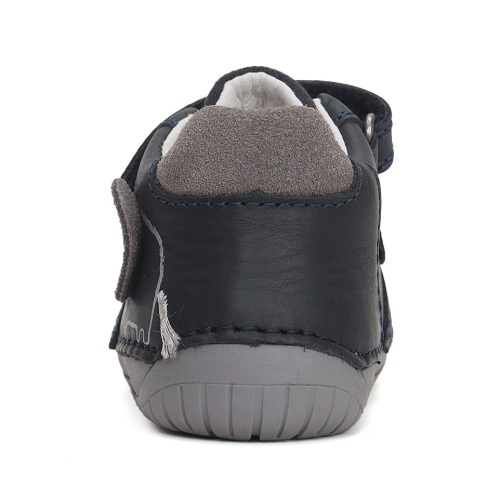 Pantofi copii baieti Barefoot din piele DD Step, Albastru – S070-42919A