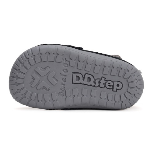 Pantofi copii baieti Barefoot din piele DD Step, Albastru – S070-42919A