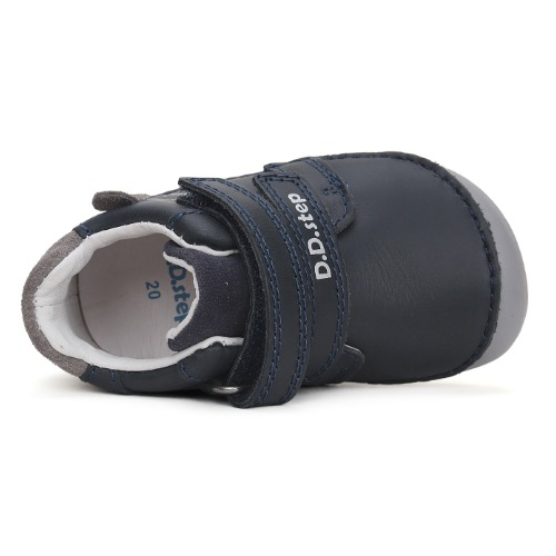 Pantofi copii baieti Barefoot din piele DD Step, Albastru – S070-42919A