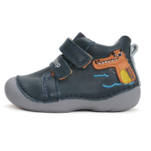 Pantofi copii baieti din piele DD Step, Albastru – S015-42325B