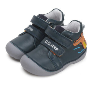 Pantofi copii baieti din piele DD Step, Albastru – S015-42325B