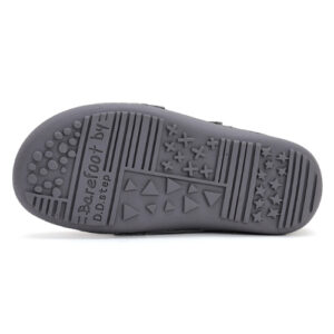 Pantofi copii fete din piele Barefoot DD Step, Gri – A063-42804A