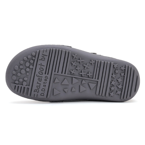Pantofi copii fete din piele Barefoot DD Step, Gri – A063-42804A