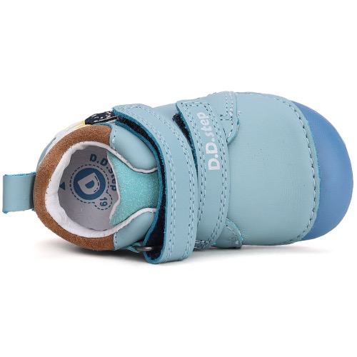 Pantofi copii baieti din piele DD Step, Albastru – S015-42219