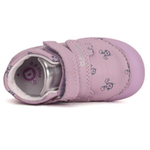 Pantofi copii fete din piele DD Step, Mov – S066-41803C