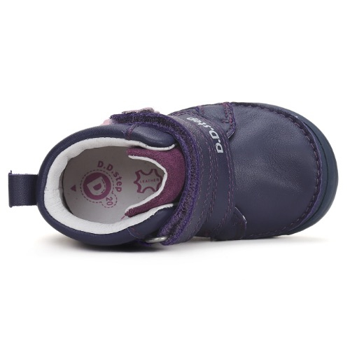 Pantofi copii fete din piele DD Step, Albastru – S071-42821