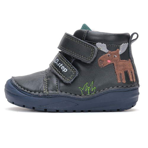 Pantofi copii baieti din piele DD Step, Verde – S071-42933 Pantofi copii baieti din piele DD Step, Verde – S071-42933