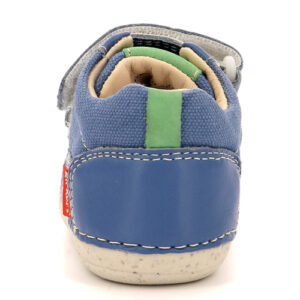 Pantofi copii baieti din piele Kickers, Albastru-894560-10-52