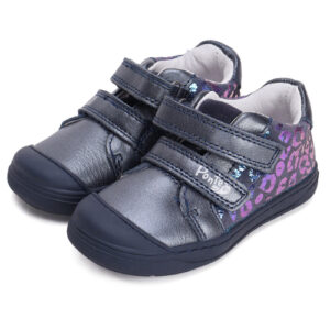 Pantofi copii fete din piele Ponte, Albastru – DA03-4-2845A
