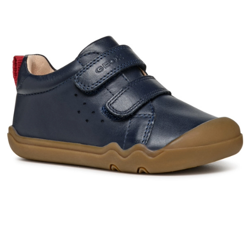 Pantofi copii baieti Barefoot din piele Geox, Albastru – B4663A_00085_C4002