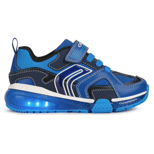 Pantofi copii baieti cu LED din textil Geox, Albastru – J16FEA_0CEFU_C4255