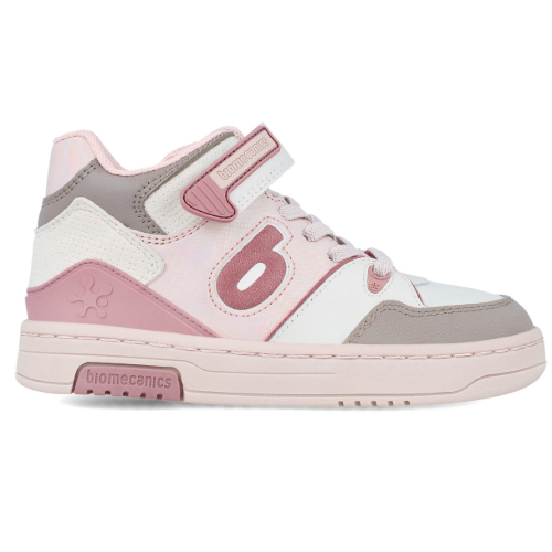 Pantofi copii fete din piele Biomecanics, Roz – 241233-E695