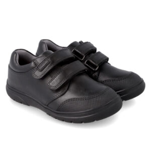 Pantofi copii baieti din piele Garvalin, Negru – 211701-A054