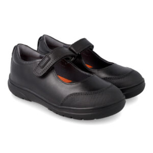 Pantofi copii fete din piele Garvalin, Negru – 211700-A054