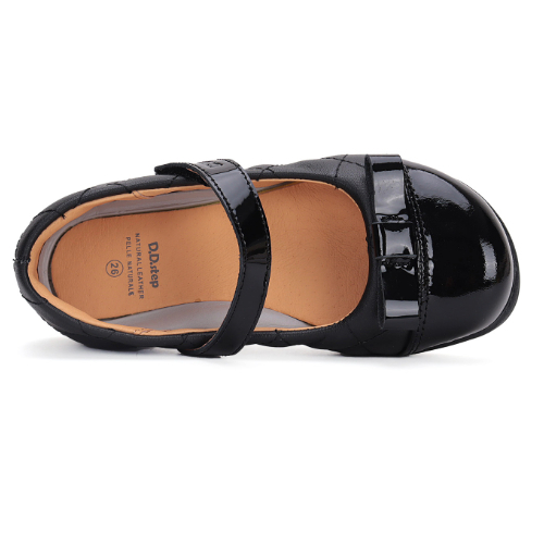 Pantofi copii fete din piele DDStep, Negru – H072-42964