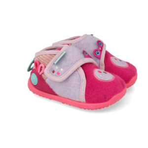 Pantofiori de interior anatomici, fete, Biomecanics Biohome Sensory, Roz / Lila – 261185-B146