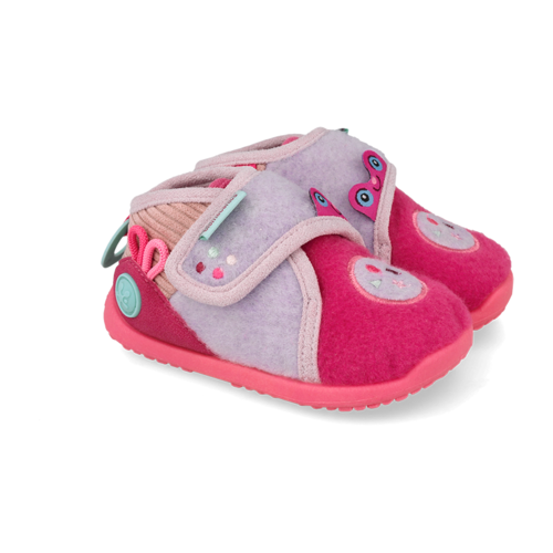 Pantofiori de interior anatomici, fete, Biomecanics Biohome Sensory, Roz / Lila – 261185-B146
