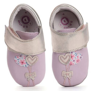 Pantofiori de interior copii fete din piele DD Step, Roz – K1596-52122