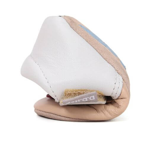 Pantofiori de interior copii baieti din piele DD Step, Crem – K1596-61565