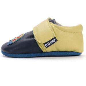 Pantofiori de interior copii baieti din piele DD Step, Albastru – K1596-52102