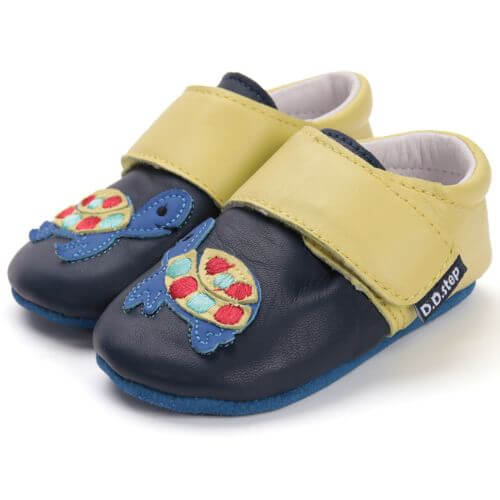 Pantofiori de interior copii baieti din piele DD Step, Albastru – K1596-52102
