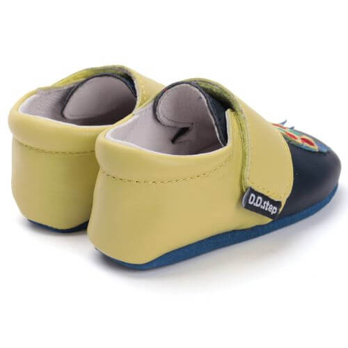 Pantofiori de interior copii baieti din piele DD Step, Albastru – K1596-52102