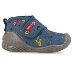 Pantofiori de interior copii baieti din textil Biomecanics, Albastru – 251146-A224