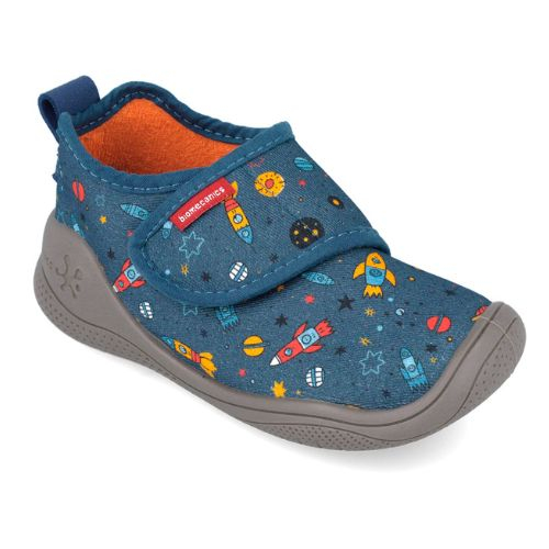 Pantofiori de interior copii baieti din textil Biomecanics, Albastru – 251282-A224